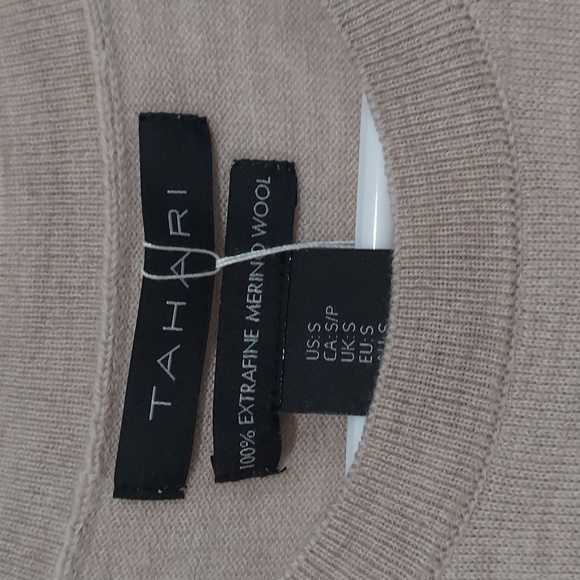 Tahari Marino Extra Fine Wool Sleeveless Tank Top Small - Picture 2 of 5